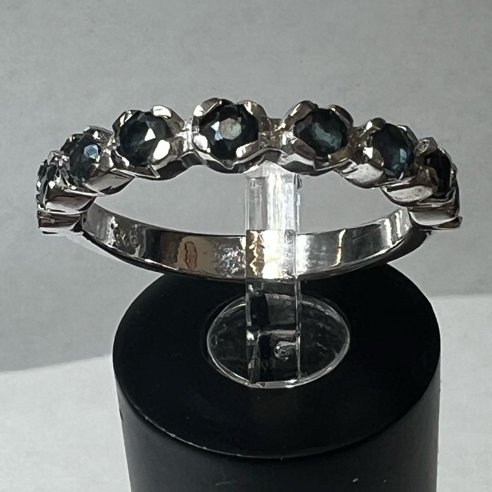 New Real Sapphire 925 SS Ring